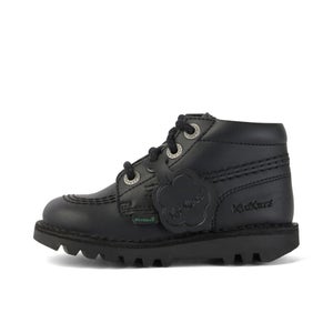 Infant Unisex Kick Hi Zip Leather Alternative Black