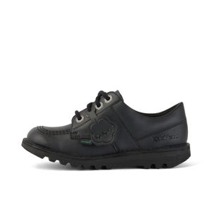 Junior Unisex Kick Lo Leather Alternative Black