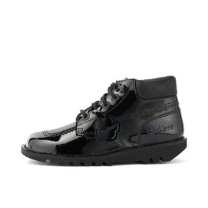 Youth Womens Kick Hi Quilt Patent Leather Black