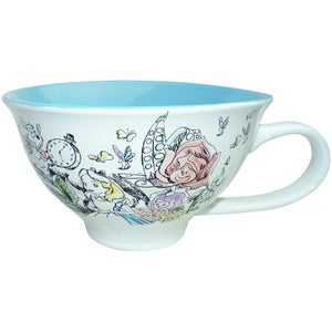 Disney Alice in Wonderland Ceramic Teacup and Saucer