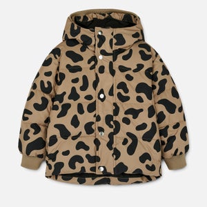 Liewood Kids Palle Leopard-Print Shell Puffer Jacket