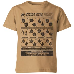 Camiseta para niño Jurassic World Dino Tracks Pocket Guide - Gris oscuro