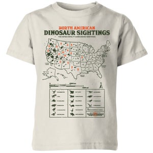 Jurassic World Dinosaur Sightings Kids' T-Shirt - Cream