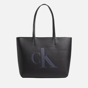 Calvin Klein Jeans Logo-Embossed Faux Leather Bag
