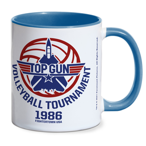 Top Gun Volleyball Mug - Blue