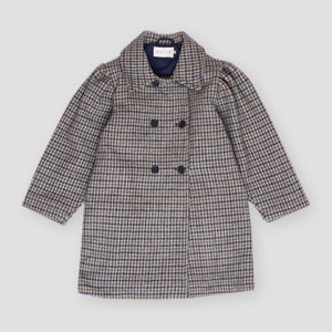 The New Society Girls' Jeanne Houndstooth Wool Coat