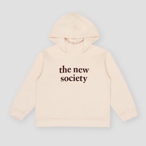 The New Society Girls Logo-Detailed Cotton Hoodie