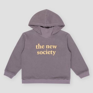 The New Society Girls Logo-Detailed Cotton Hoodie