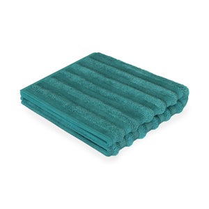 Homebase Edit Ribbed Bath Towel Forest 70x140cm Homebase