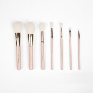 BH Cosmetics Travel Series - 7 Piece Face & Eye Brush Set with Bag