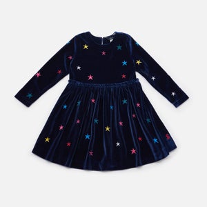 Joules Girls' Hampton Luxe Velvet Dress