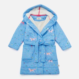 Joules Kids' Starlight Jersey and Faux Fur Dressing Gown