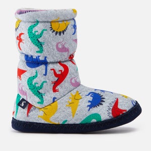 Joules Kids Padabout Jersey and Faux Fur Slipper Boots
