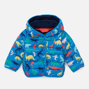 Joules Baby Dinosaur Printed Quilted Shell Padded Jacket