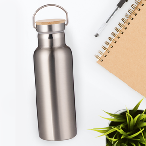 Portable Insulated Water Bottle - Steel