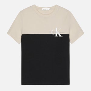 Calvin Klein Two-Tone Cotton-Jersey T-Shirt