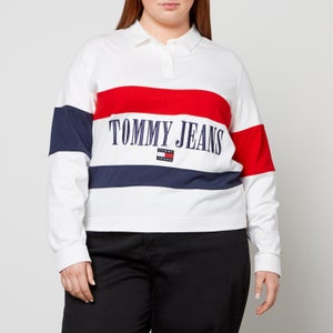 Tommy Jeans Curve Archive Cotton-Jersey Rugby Shirt