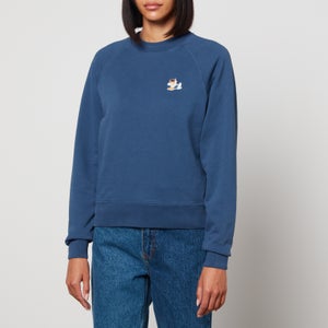 Maison Kitsuné Fox Logo-Appliquéd Cotton-Jersey Sweatshirt