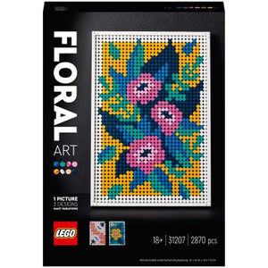 LEGO ART Floral Art 3in1 Flowers Crafts Set, Wall Decor (31207)