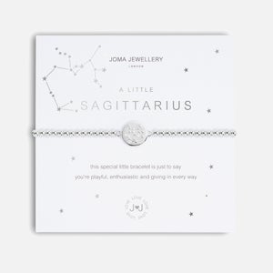 Joma Jewellery Women's A Little Sagittarius Silver Bracelet Stretch - Silver