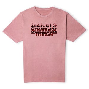 T-Shirt Unisexe Stranger Things - Rose Délavé
