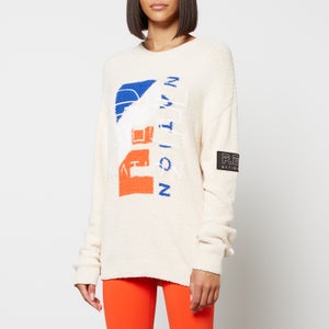 P.E Nation Heritage Bouclé Logo-Jacquard Sweatshirt