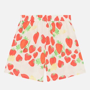 Helmstedt Strawberry Printed Linen-Blend Shorts