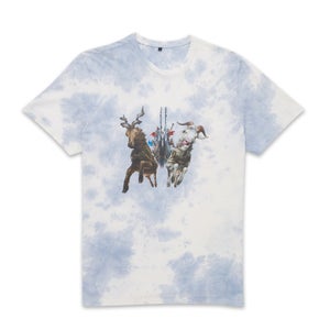 Marvel Thor - Love and Thunder Chariot Goats Unisex T-Shirt - Hellblau Tie Dye