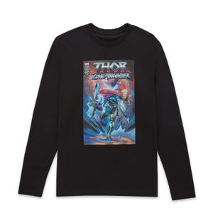 Marvel Thor - Love and Thunder Thor Comic Unisex Langärmeliges T-Shirt - Schwarz
