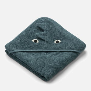Liewood Albert Hooded Towel - Dragon/Whale Blue Mix