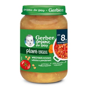 Gerber Organic Plant-tastic Warzywna potrawka włoska z pomidorami - 190g