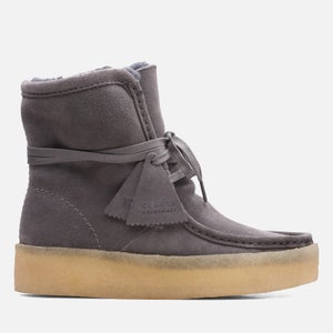 Clarks Originals Wallabee Faux Fur-Lined Suede Boots