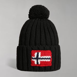 Napapijri Semiury Logo-Appliquéd Ribbed-Knit Beanie