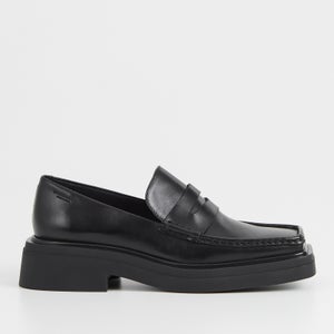 Vagabond Eyra Square Toe Leather Loafers