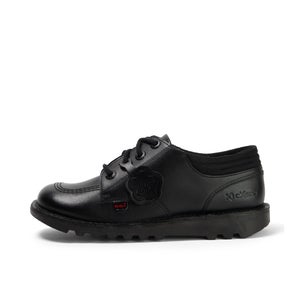 Youth Mens Kick Lo Padded Mesh Leather Black