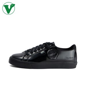 Youth Women Tovni Lacer Vegan Patent Leather Black