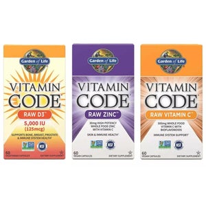 Vitamin Code x3 Bundle - Zinc, Vitamin C & Vitamin D