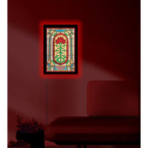 DUST! 怪奇物语第四季 玫瑰窗户灯饰 Stranger Things Season 4 - Creel House Window Backlit Poster - Zavvi Exclusive
