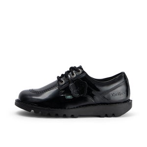 Adult Womens Kick Lo Leather Alternative Patent Leather Black