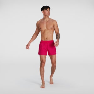 Men's Fitted Leisure 13" Swim Shorts Red
