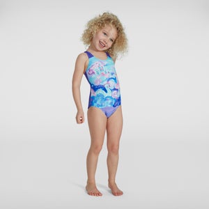 Digital Placement Badeanzug Lila/Pink für Kleinkinder (Mädchen)