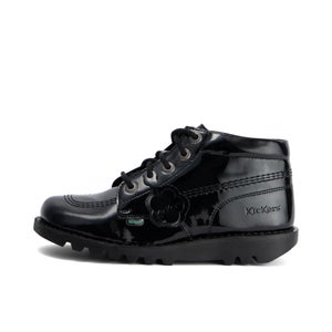 Adult Womens Kick Hi Leather Alternative Patent Leather Black