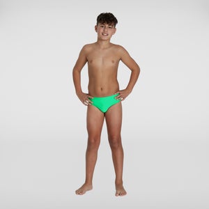 6,5 cm Badehose mit Logo Grün/Grau für Jungen