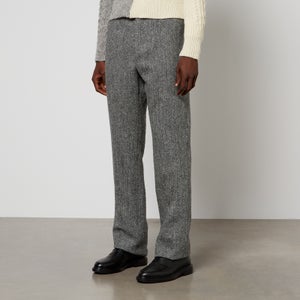 Thom Browne Fit 1 Herringbone Wool-Tweed Trousers