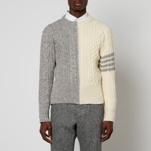 Thom Browne Donegal Wool and Mohair-Blend Jumper