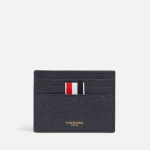 Thom Browne Hector Tartan Appliqué Leather Cardholder