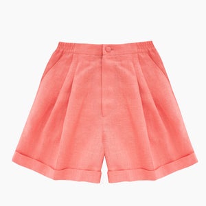 Sleeper Women's Dynasty Linen Shorts - Coral
