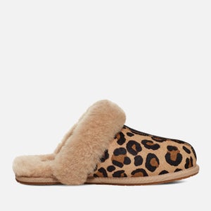 UGG Scuffette II Shearling-Lined Cow Hair Slippers
