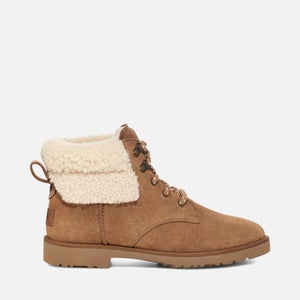 UGG Romely Heritage Shearling-Trimmed Suede Ankle Boots