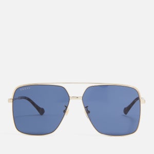 Gucci Aviator-Style Gold-Tone Metal Sunglasses